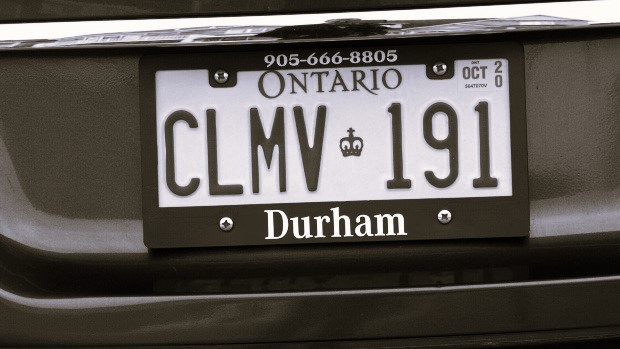 Licence plate renewal in Ontario